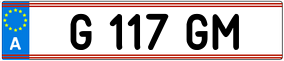 Trailer License Plate